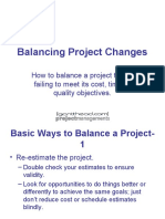 Balancing Project Changes