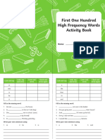 First Hundred High Frequency Words Activity Book Ver 1