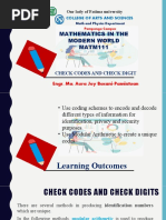 Check Codes and Check Digits