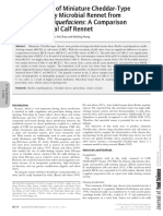 Miniature Cheddar cheese characteristics comparison using microbial, calf rennets