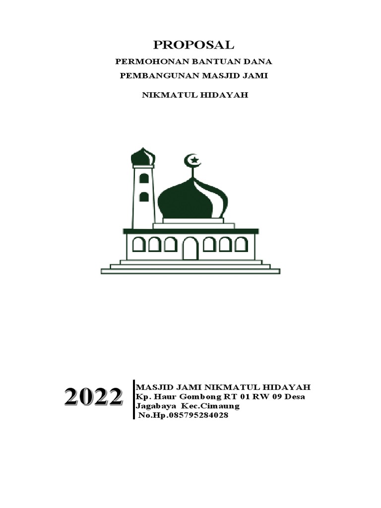 Permohonan Dana Pembangunan Masjid | PDF