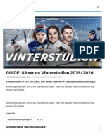 GUIDE: Så Ser Du Vinterstudion 2019:2020 - SVT Sport