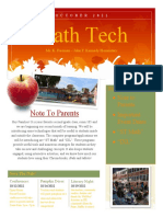 JFK School Newsletter Teaching Math - Khalil Freeman