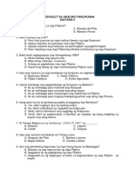 Araling Panlipunan 6 - 30-Item Examination With Answers Key