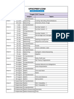 Schedule - CSAT 1