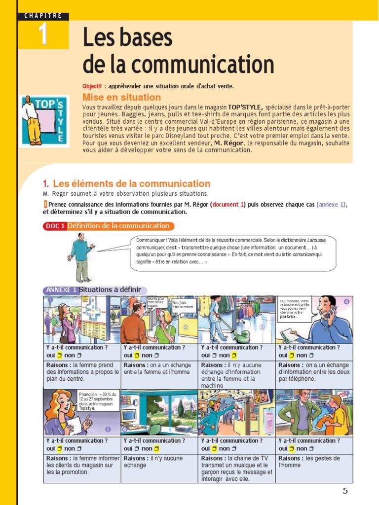 Bases de la communication interpersonnelle | PDF | Communication non ...
