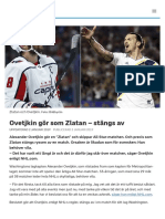 Ovetjkin Gör Som Zlatan - Stängs Av - SVT Sport