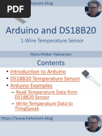 Arduino and DS18B20 1-Wire Temperature Sensor