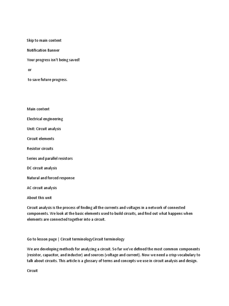 CIRCUIT TERMINOLOGY ARTICLE intelligence overview