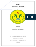 Tugas 1 Metodologi Penelitian - Kelompok 13