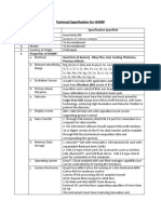 Technical Specification For HHXRF (VANTA M RH)