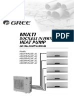 Gree MULTI DUCTLESS INVERTER HEAT Pump Installation-Manual