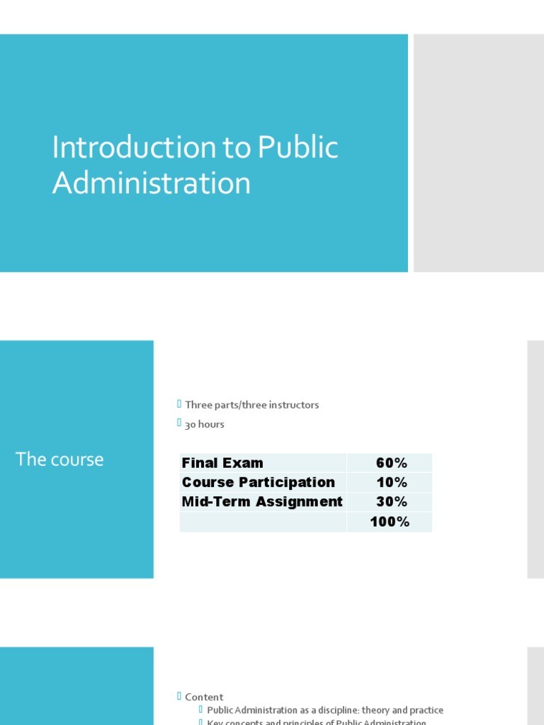 Overview of Public Administration Concepts | PDF | Civil Service | Science
