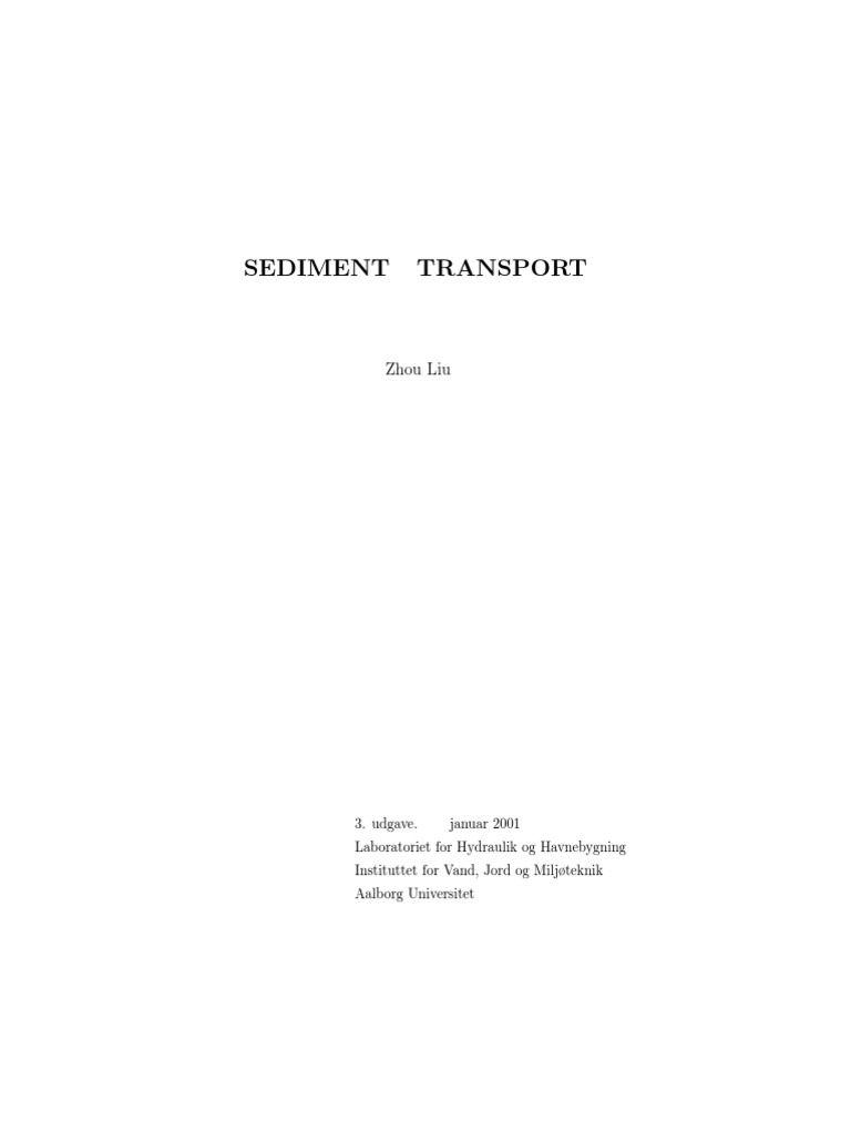 River Sediment Transport Mechanics | PDF | Boundary Layer | Turbulence