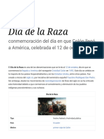 Día de La Raza - Wikipedia, La Enciclopedia Libre