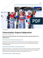 Vinterstudion: Dagens Höjdpunkter - SVT Sport