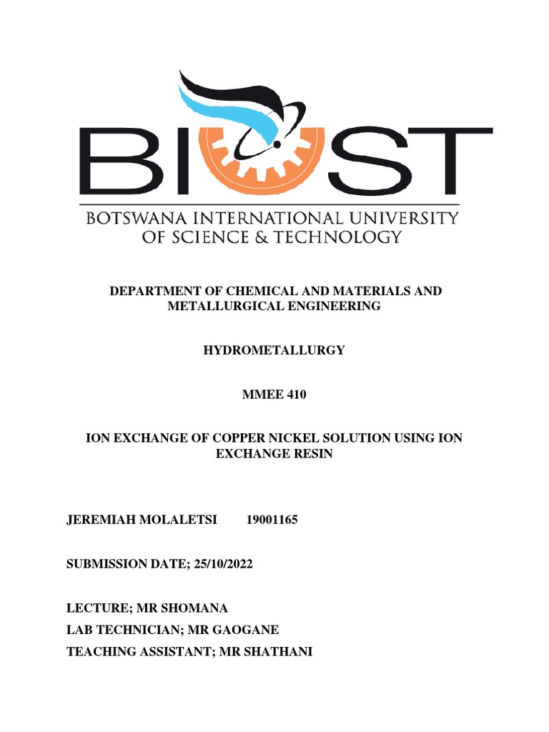 ION Exchange Lab Final PDF