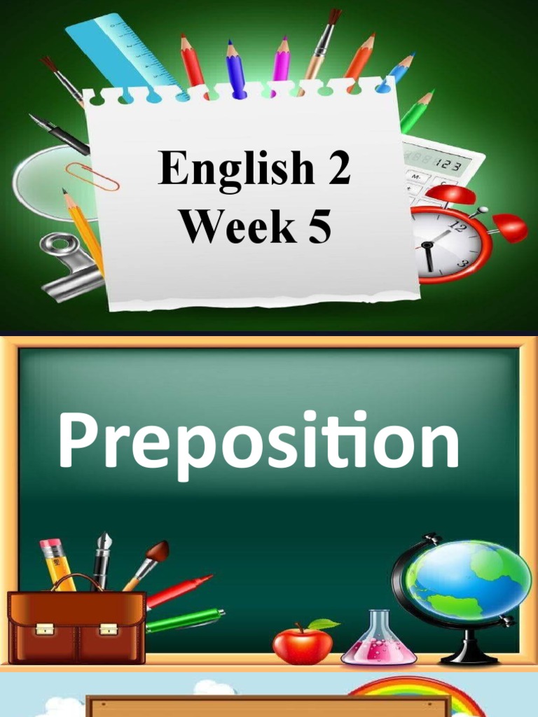 Q4 English Week 5 | PDF | Preposition And Postposition | Word
