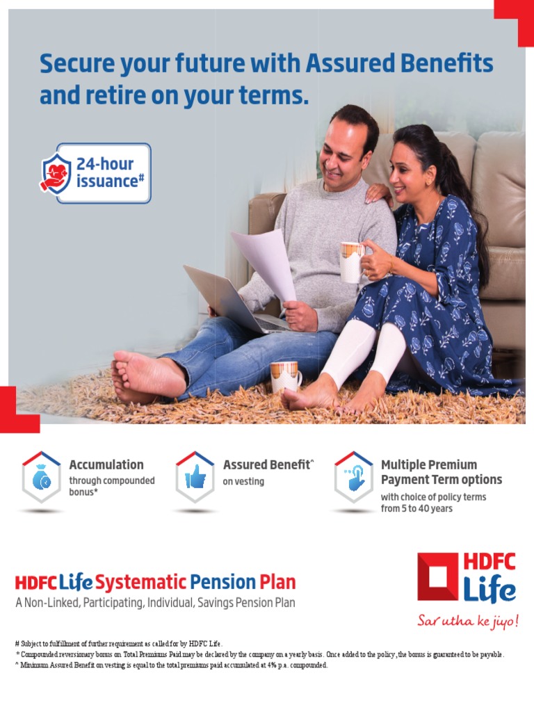 HDFC Life Systematic Pension Plan 101N144V01 Brochure PDF