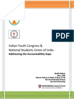 Indian Youth Congress & National Students Union of India: Addressing The Accountability Gaps