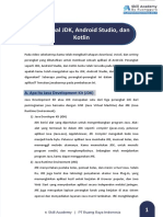 MENGETAHUI JDK, ANDROID STUDIO, DAN KOTLIN