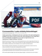 Coronasmitta I Ryska Skidskyttelandslaget - SVT Sport