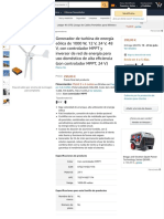 Generador de Turbina de Energía Eólica de 1000 W, 12 V, 24 V, 48 V, Con Controlador MPPT y Inversor