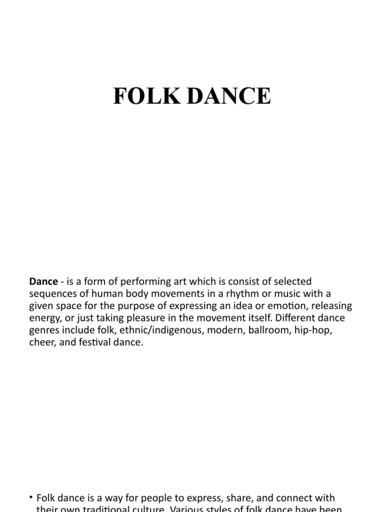 Folk Dance PDF