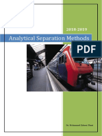 Analytical Separation Methods: Dr. Mohammed Zaboon Thani