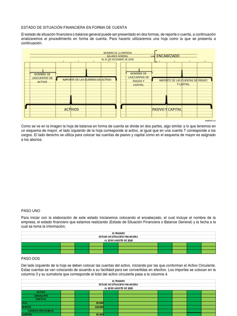 Forma de Cta | PDF | Contabilidad | Contabilidad financiera