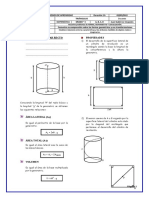 Cilindro Circular Recto para Cuarto de Secundaria