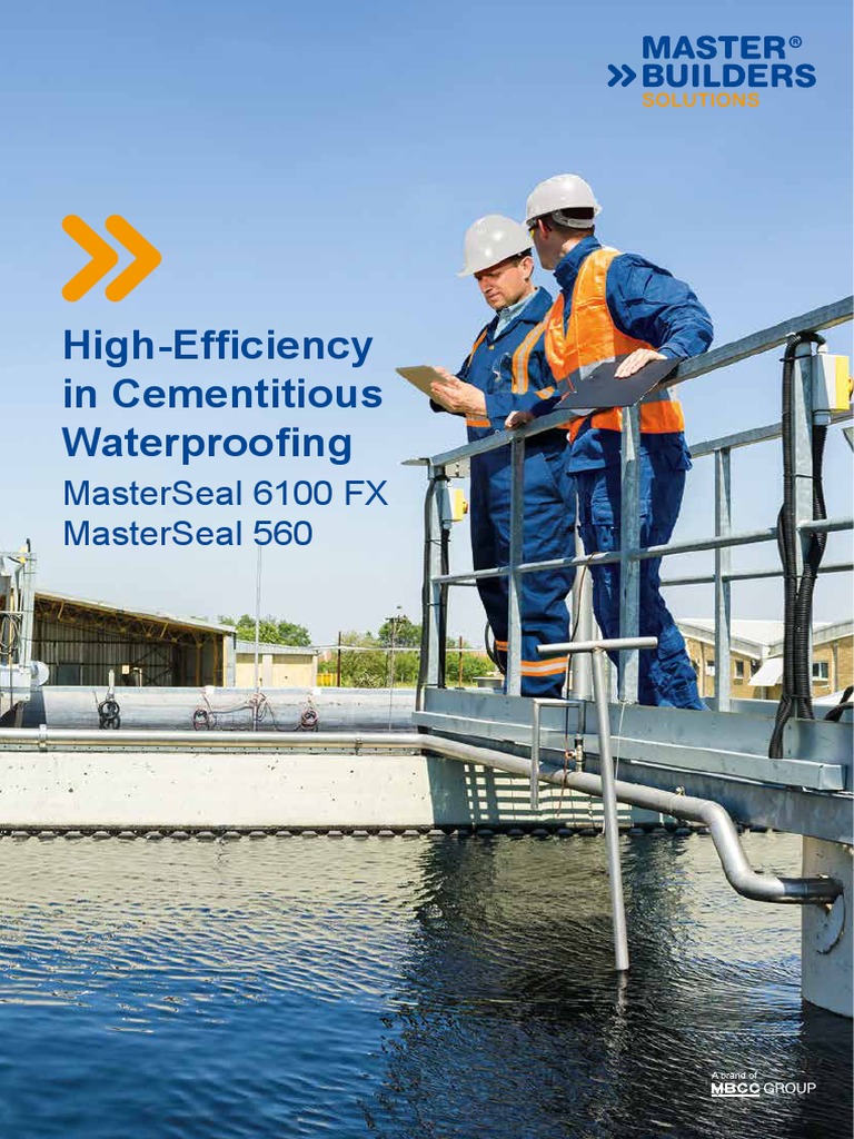 High Efficiency in Cementitious Waterproofing | PDF | Concrete | Cement