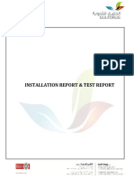 Installation Report & Test Report