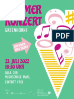 2022 GreenHorns Sommerkonzert Plakat