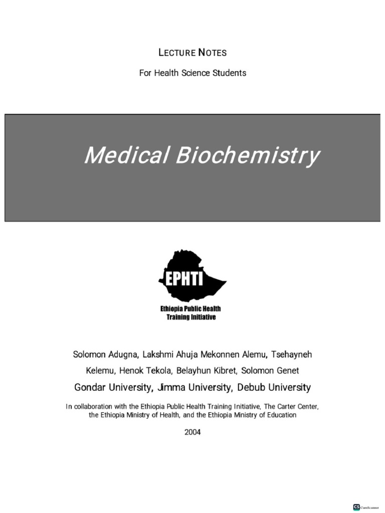Medical Biochemistry | PDF