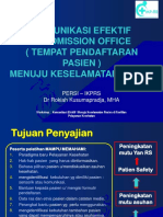 Ikprs - Persi Komunikasi Efektif Di Admission Office .PPTX - Rokiah Kusumapradja - Edit