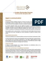Journées Doctorales Foncier - 2023-Appel À Communications
