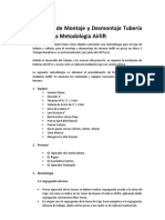 Metodología Instalación Tuberia o Cañeria para Sistema Airlift