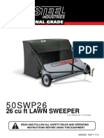 26 cu ft LAWN SWEEPER assembly guide