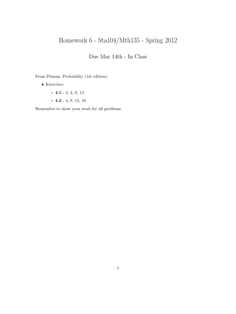 HW 6 | PDF