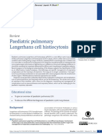 Paediatric Pulmonary Langerhans Cell Histiocytosis Review