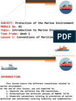 LESSON 1 Convention of Maritime Pollution