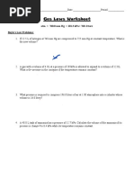 Gas Laws Worksheet Answer Key