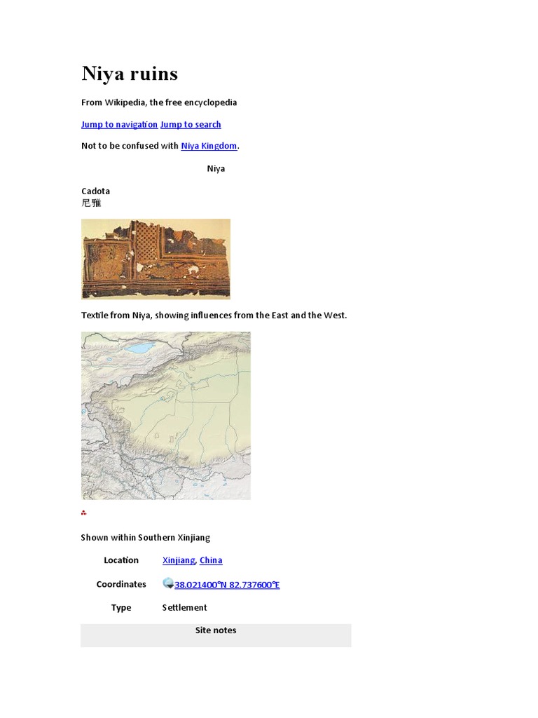 Niya Ruins PDF