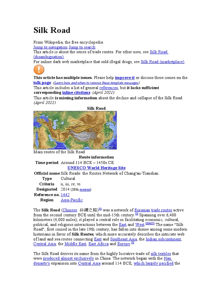 Silk Road - Wikipedia