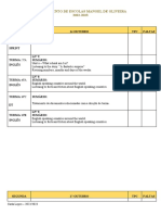 Planificação Semanal