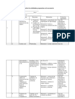 Realización de Actividades Propuestas en La Secuencia Matematica