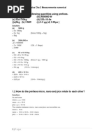 Sindh Class 10 Physics Cha 2 Measurements Numerical