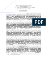 Acta Gran Mision Vivienda Venezuela