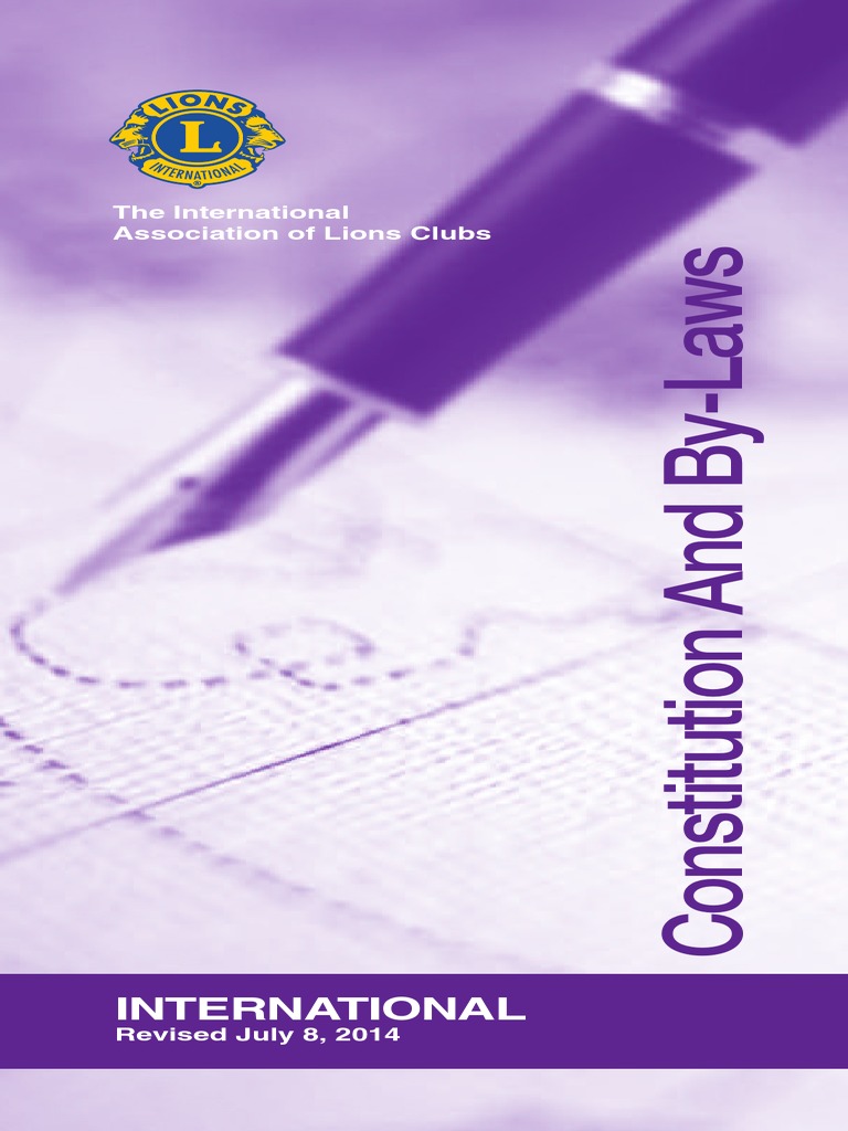 Lions Clubs International Constitution | PDF